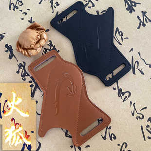 户外旅行真牛皮战术刀套刀鞘收纳工具皮带挂腰包男士折叠刀刀套