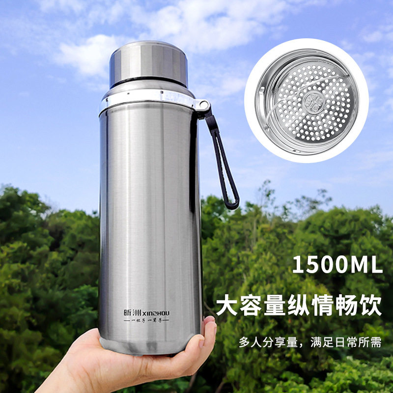 保温杯男款大容量墩墩316不锈钢水杯子新款户外泡茶杯女学生800ml