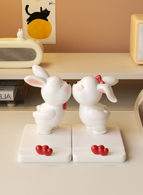 创意兔子可爱手机架2025新桌面装饰办公室的好东西给新娘的结婚礼