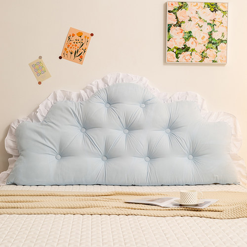 蔚幻床头靠垫加高可拆洗绑带固定