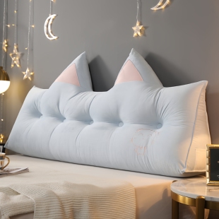 设计感床头靠枕大靠背三角床上靠垫防撞榻榻米软包沙发软垫可拆洗