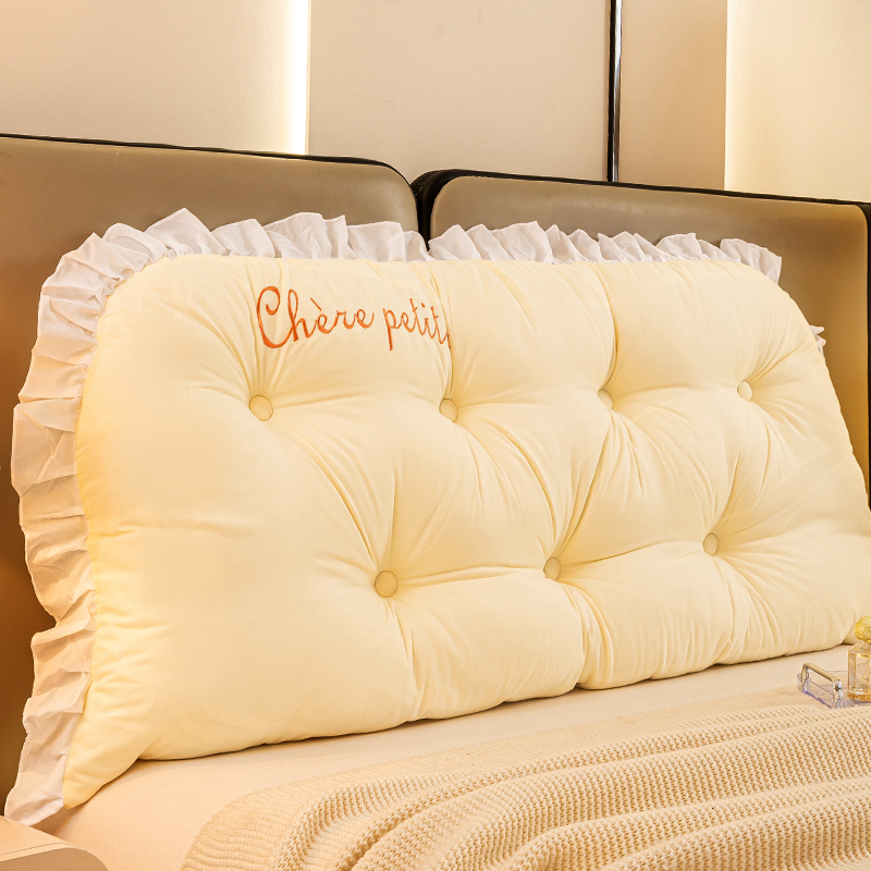 时尚靠枕床头防撞软垫卧室床上靠垫米黄榻榻米靠背飘窗软包可拆洗