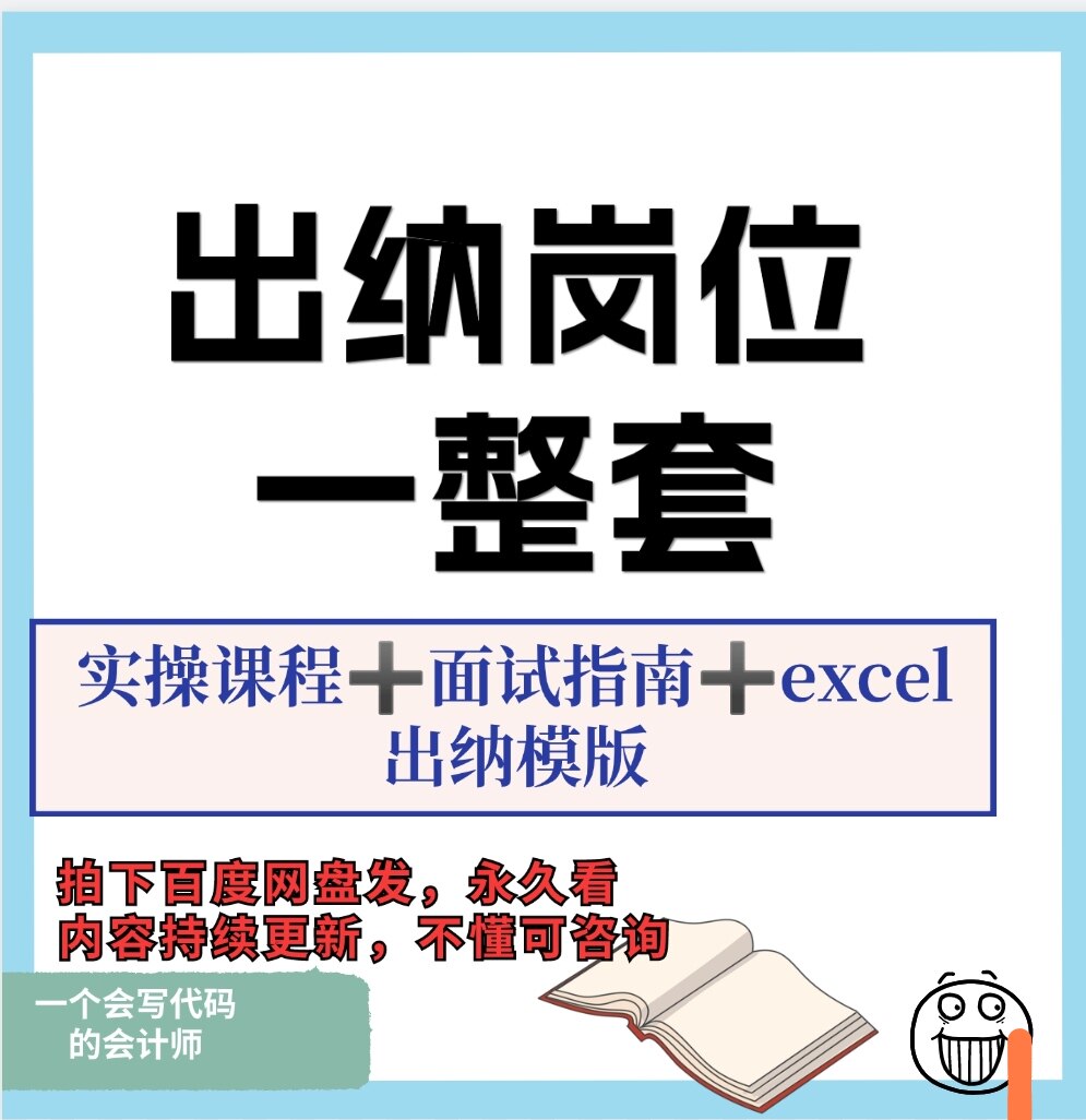 出纳岗位实训一整套账务处理面试指南网银操作开票教程赠送excel