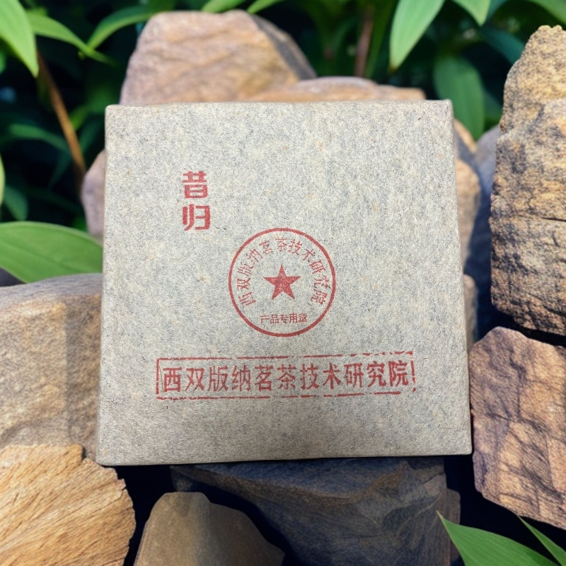 2021年 昔归古树青砖 200克 普洱生茶