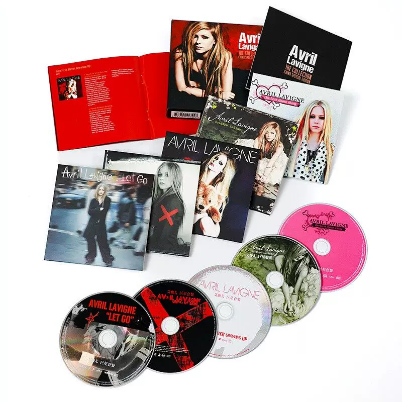 Настоящий рекордный альбом Avril Lavigne 2013 новый набор песен суперзвезды 5CD + книга с текстами