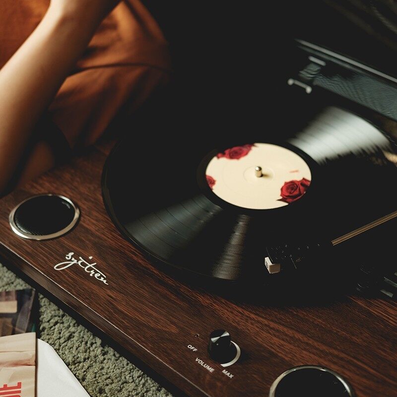 赛塔林 TAMMI II 木质黑胶唱片一体机 留声机桌面音响 蓝牙音箱