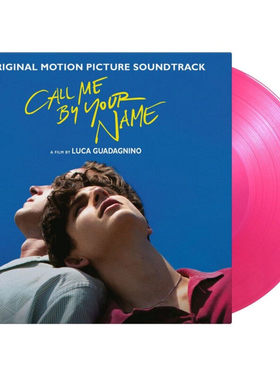 欧版进口 请以你的名字呼唤我 电影原声 限量编号版透明粉彩胶2LP
