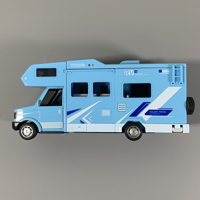 豪华多功能声光旅游房车仿真露营车过家家敞篷巴士儿童玩具车模型