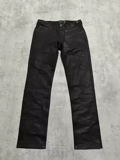 Exclusive In-Stock Items! Undercover07Ss Waxed Zipper Jeans Straight-Leg Trousers