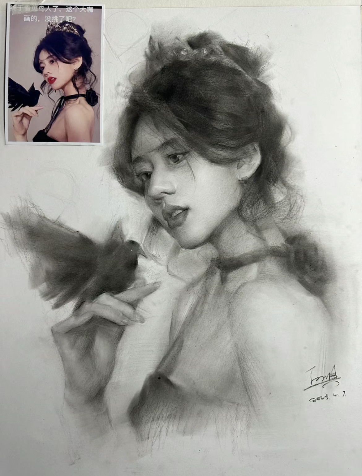 素描画像手绘画彩铅画人物肖像代头像定制/手绘真人漫