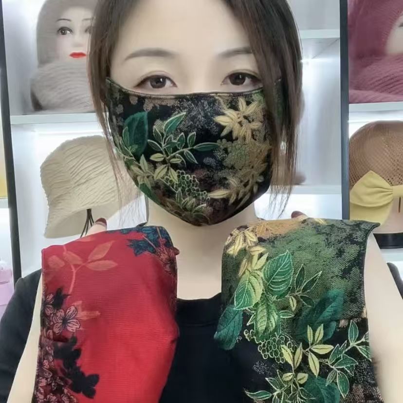 双层护眼角防风保暖面罩口罩