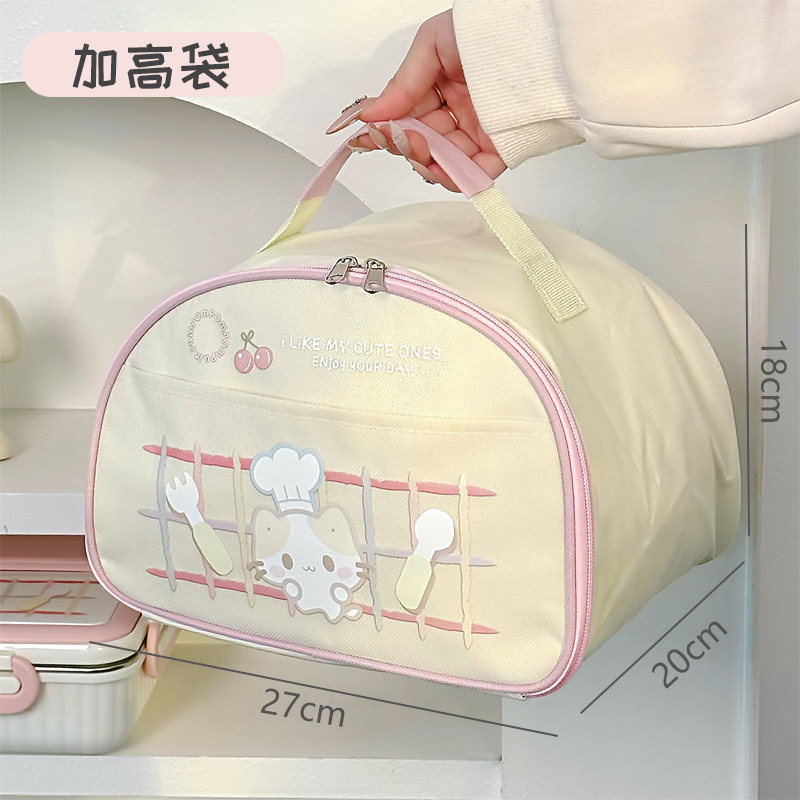 饭盒手提袋子小学生专用儿童保温便当包加厚铝箔便携带饭兜午餐包
