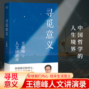 他用四十多年中西方哲学修养帮你厘清现实 书籍 小嘉推荐 寻觅意义 火遍全网演讲合集 正版 复旦大学王德峰教授力作 迷雾