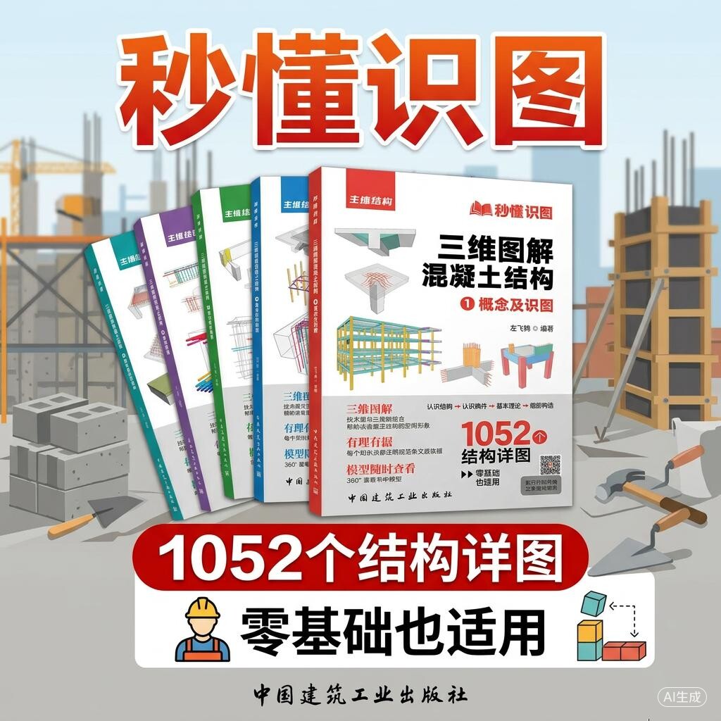 秒懂识图三维图解混凝土结构