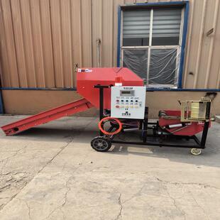 农作物秸秆饲草揉丝粉碎打包机圆捆草打捆包膜一体机青储压块机