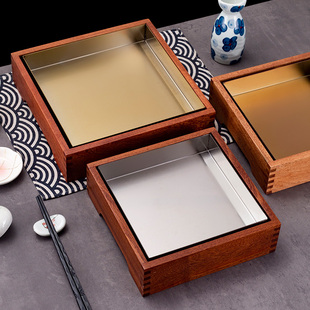 WTM乌檀木木质首饰盒大容量分区收纳盒桌面展示储物盒简约风格
