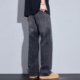 秋季 美式 高街渐变水洗微喇牛仔裤 Kuvine2025新款 男宽松直筒长裤 子