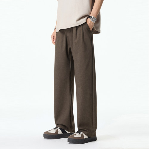 Kuvine宽松直筒休闲西裤男