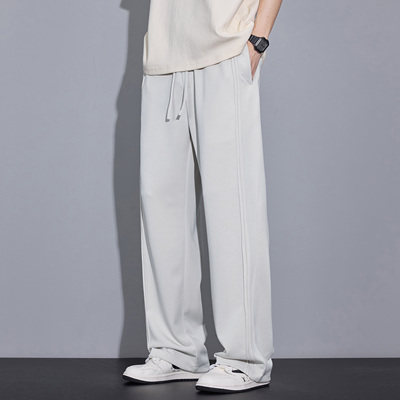 宽松阔腿直筒男士休闲裤