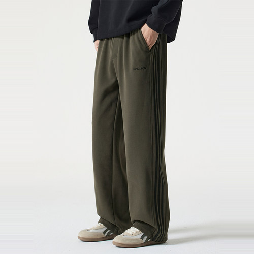 Kuvine条纹裤子男休闲裤