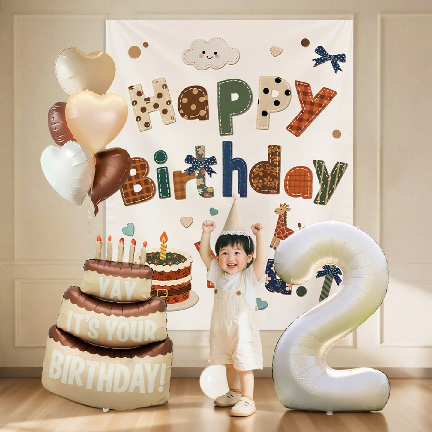 2岁男孩女童生日布置场景装饰派对背景墙画布条幅氛围感拍照道具,节庆用品/礼品,节日装扮用品,淘宝优惠券,粉丝福利购,淘宝优惠卷