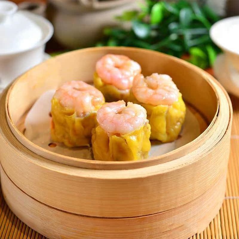 新货广州酒家利口福虾仁干蒸烧卖广东早茶港式点心香菇烧麦速冻早