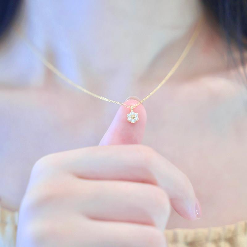【Bloo·勿忘我花】日系初恋高级感项链小众吊坠原创送女友