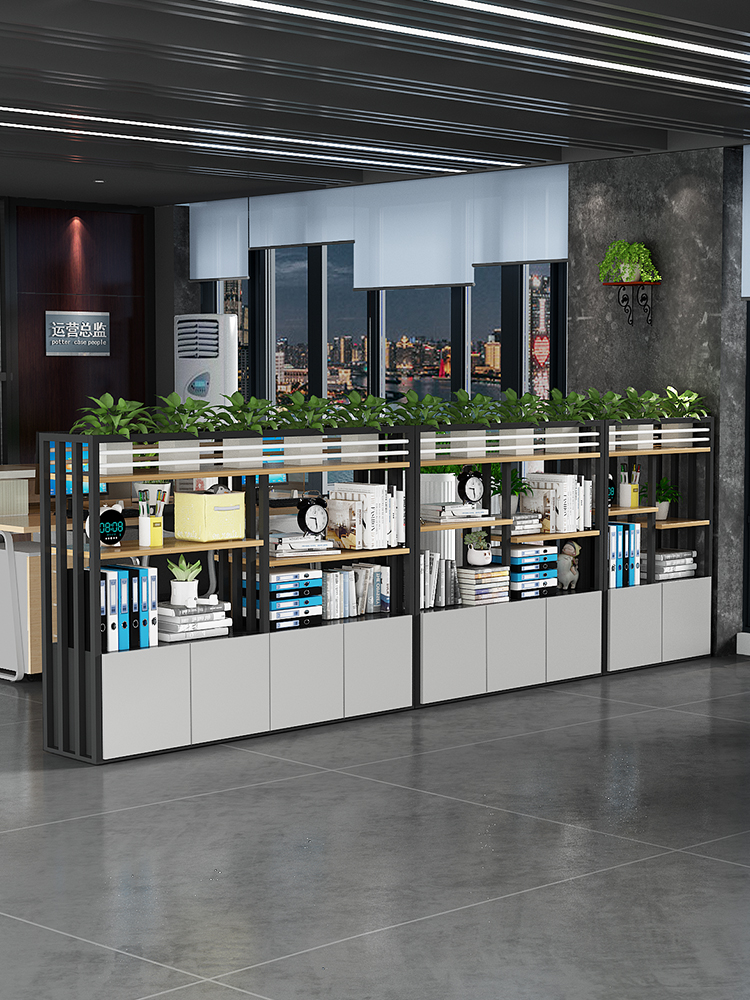 办公室屏风隔断柜墙置物架绿植花槽架书柜餐厅铁艺玄关围栅栏餐饮