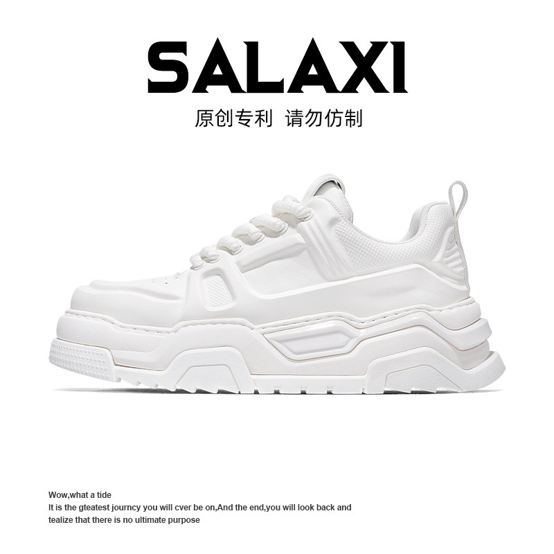 SALAXI【设计师款】2024冬季潮牌ins超火小众潮鞋简约厚底休闲鞋
