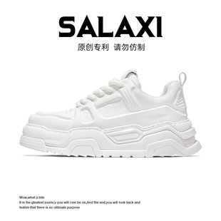 SALAXI【设计师款】2024冬季潮牌ins超火小众潮鞋简约厚底休闲鞋