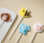 CANDY KEY手工高萌动物造型小猴子棒棒糖儿童小朋友礼物