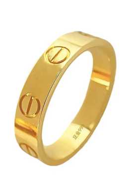 钻纹新款正品指环纯金时尚百搭