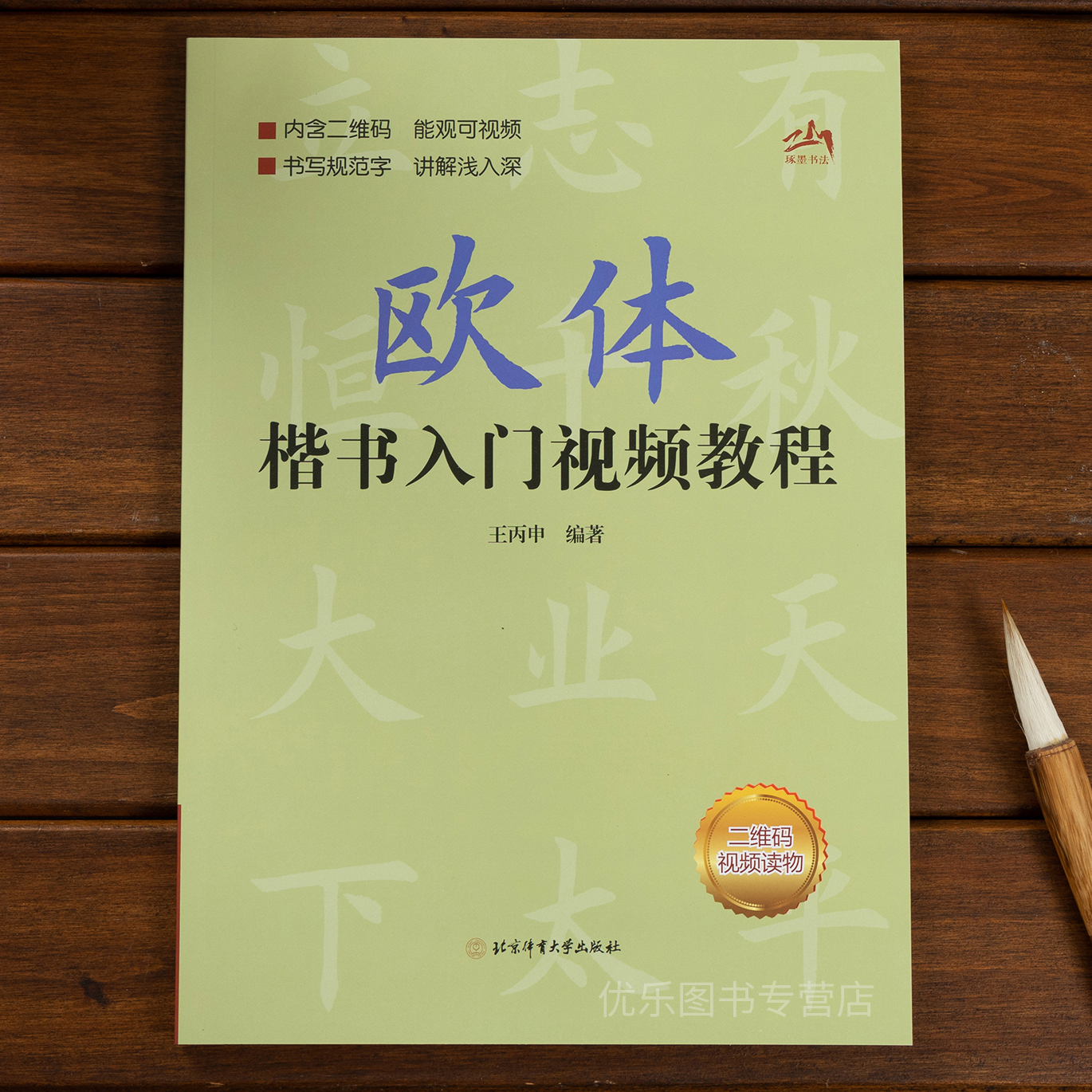 欧阳询欧体楷书入门教程北京体育大学出版社视频讲解楷书基础书法教材教程毛笔书法字帖初学者唐欧楷练字帖简体基础间架结构临帖