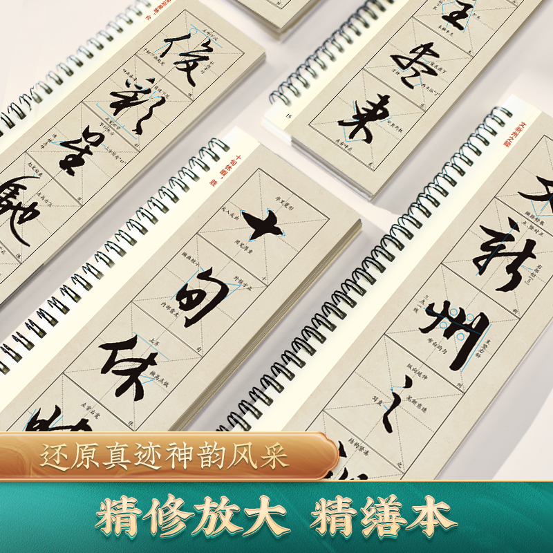 文徵明滕王阁序近距离临摹字卡（入门放大版）文征明行书行草字帖临摹临帖高清放大碑帖行草初学者入门成人华夏万卷书法毛笔字帖