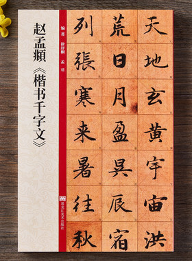 赵孟頫楷书千字文放大版 赵孟俯赵体楷书毛笔书法字帖墨迹本附带教程技法解析 黑龙江美术出版社