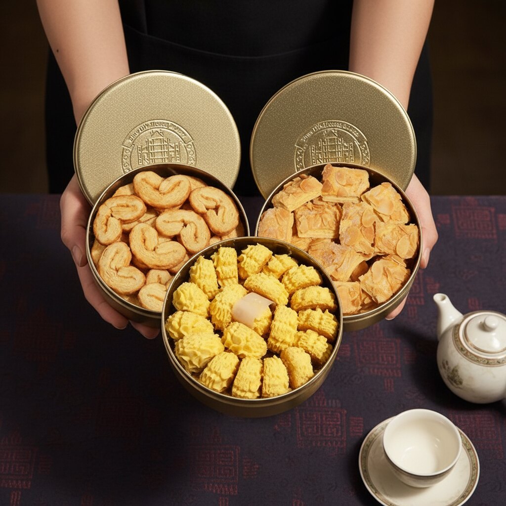 澳门手信小金罐葡式黄油小花曲奇蝴蝶酥千层酥饼干零食春节年货