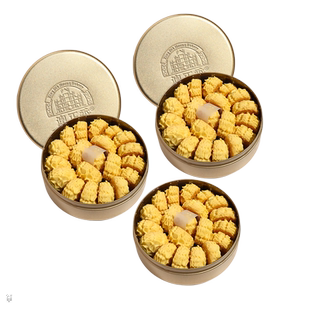 澳门手信小金罐门店同款葡式黄油小花曲奇蝴蝶酥千层酥饼干零食