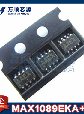 原装MAX1089EKA+T 丝印AAEX MAX1089EKA SOT23-8 模数转换器