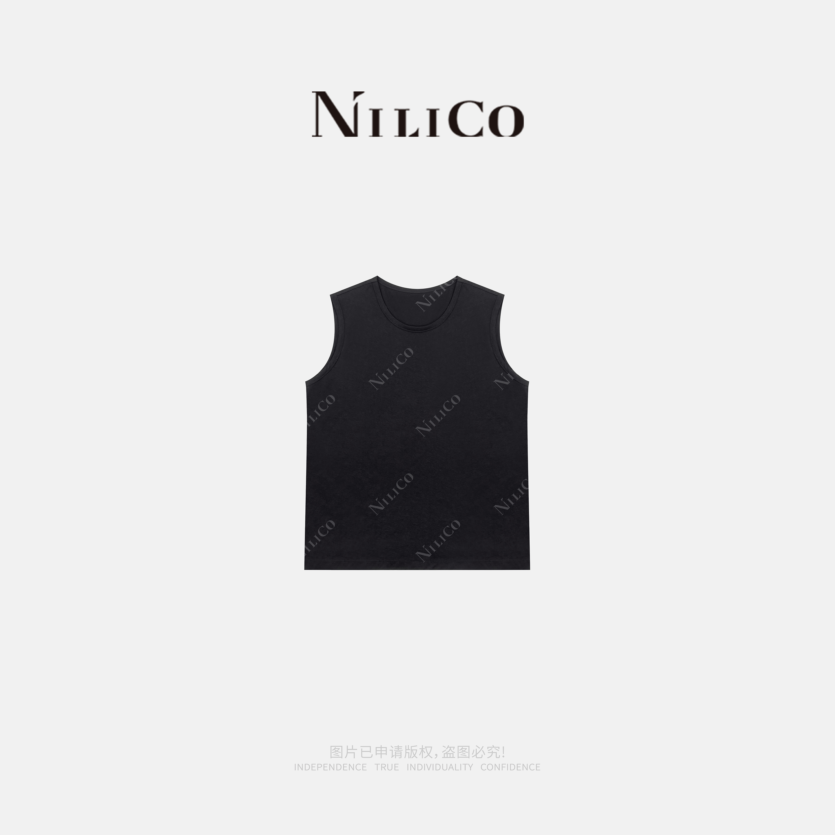 时髦单穿叠穿无袖背心2件组合