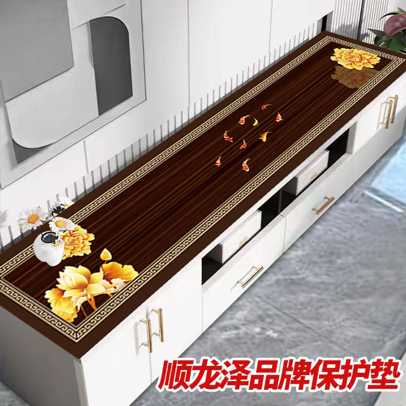 地台桌垫茶几桌布防水防油皮革电视柜垫实木餐桌垫长方形茶几垫