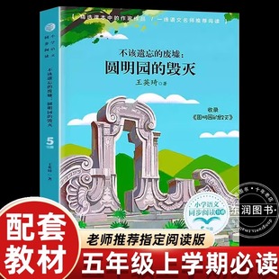 不该遗忘的废墟圆明园的毁灭五年级上册课外书必读老师推荐正版小学语文同步阅读王英琦爱国主义教育书籍统编教材配套畅销儿童读物