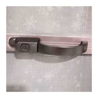 金钢网纱窗锁按压式窗锁三推窗片纱窗锁防盗网纱窗锁带钥匙窗拉.