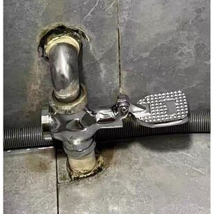 蹲便器冲水阀脚踏阀大便冲洗阀厕所脚踩延时阀大便阀 卫生间脚踏式