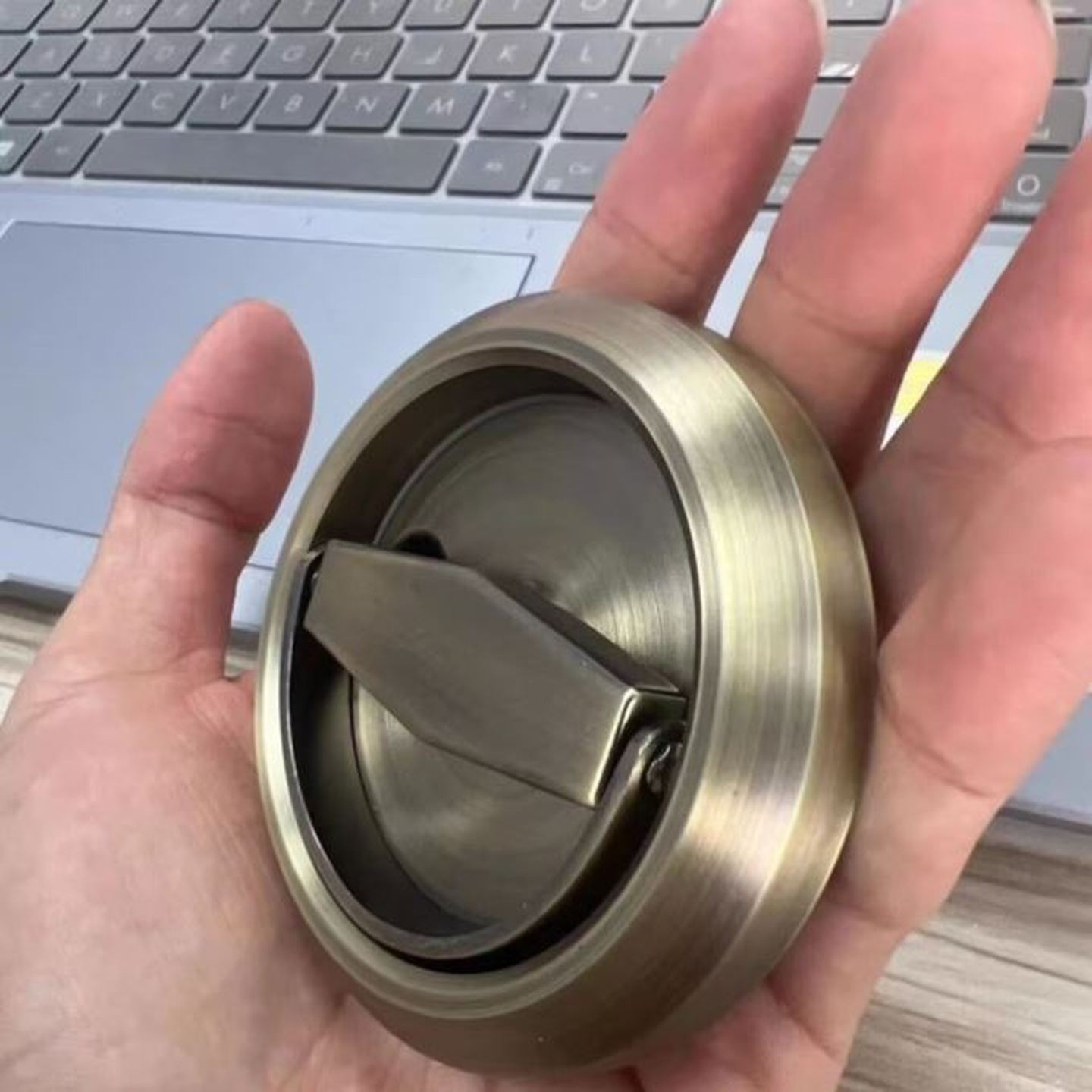 门把手拉环不锈钢门锁圆形木门明装拉环拉手暗装隐形拉环圆形把手