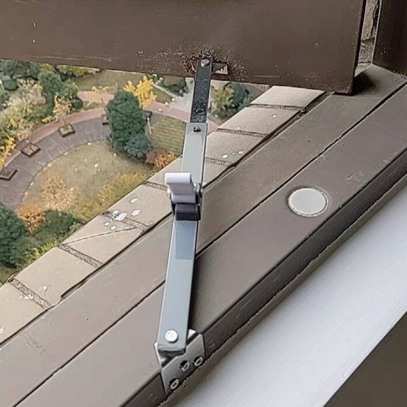 不锈钢风撑开窗限位器老式铝合金窗支撑杆塑钢窗滑撑角度控制器