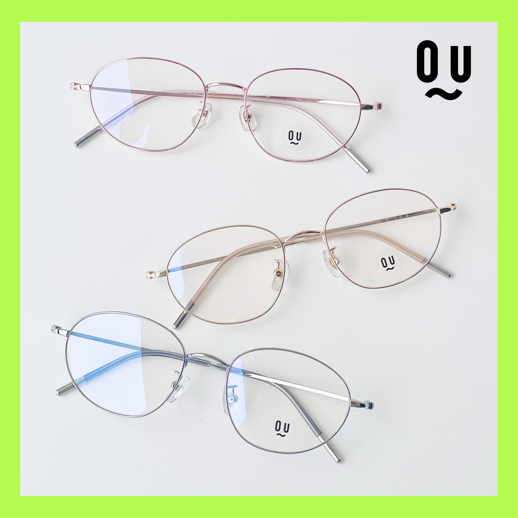 QU卡琳同款超轻眼镜女韩金属近视可配度数大脸素颜平光镜男edell
