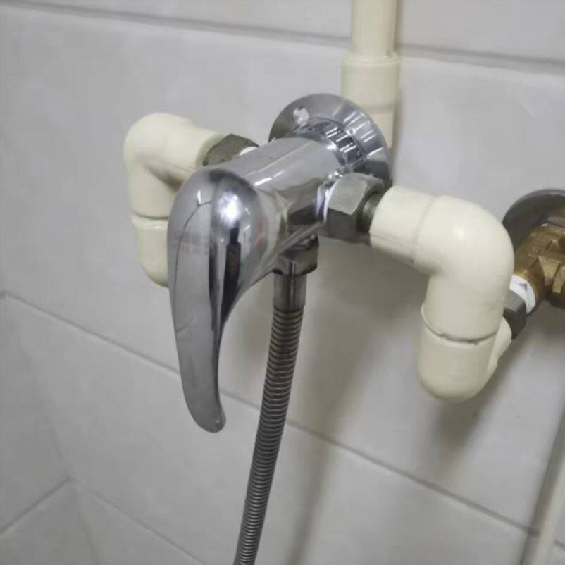 全铜电热水器太阳能混水阀明装老式配件淋浴阀冷热开关带上水阀门