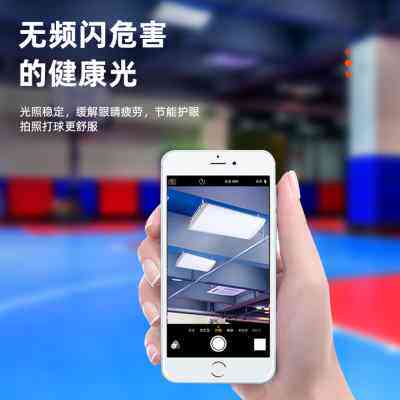 羽毛球馆专用灯带遥控防眩目体育馆乒乓台篮球场地工厂无影照明灯
