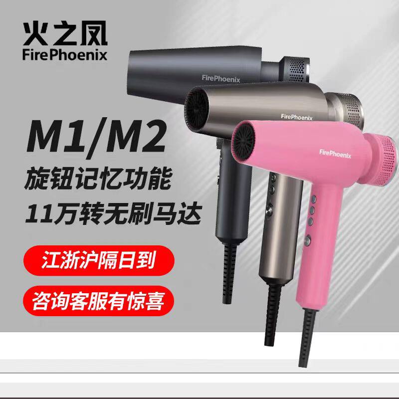 火之凤电吹风机M1理发店专用发廊发型师负离子M2Plus高速吹风筒M3
