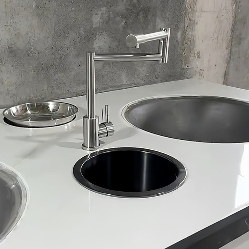 柴火灶万向折叠厨房水龙头排水槽